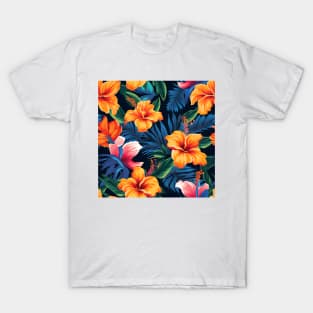 Tropical Flowers Pattern 12 T-Shirt